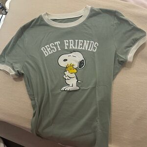 Snoopy Best Friends Dog T-Shirt - Green